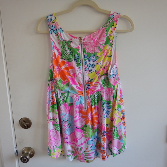 Lilly Pulitzer for Target Floral Tank Top - Pink, Green, Orange - Picture 9 of 13